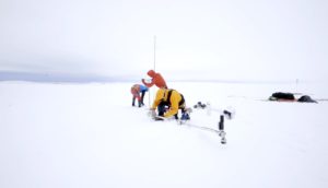 Digging out weather station
