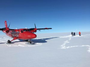 Plane on ice